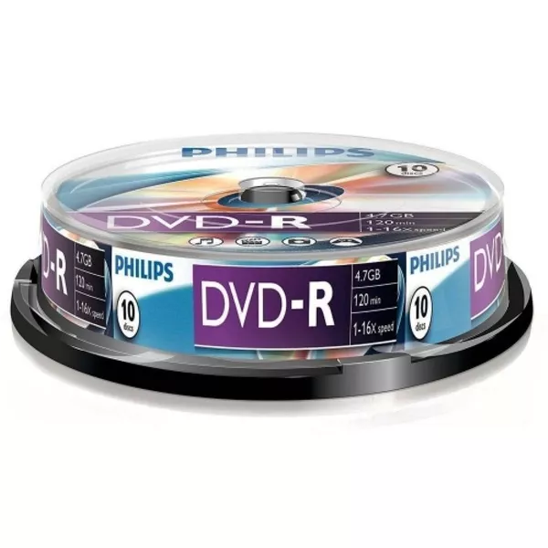 Philips DVD-R47CB 16x cake box lemez 10db/csomag