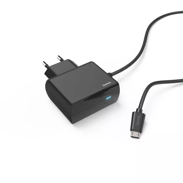 Hama 183247 micro USB 2,4A fekete hálózati töltő
