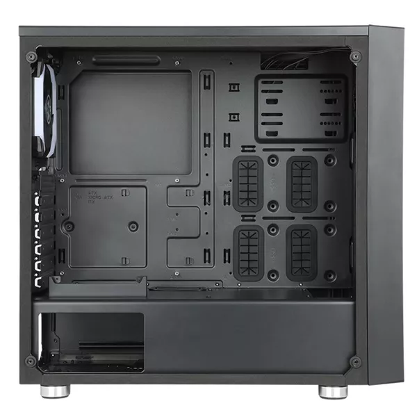 ABKONCORE Cronos 510S RGB fekete ablakos (Táp nélküli) számítógép ház