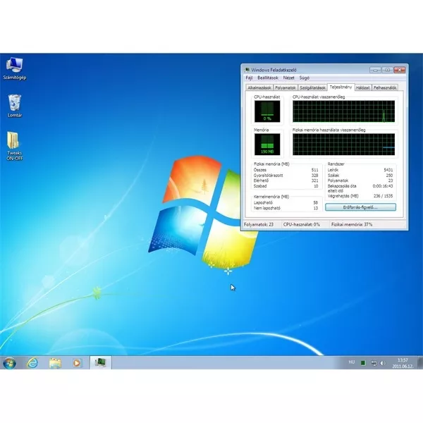 Microsoft Windows 7 Pro 64-bit HUN 1 Felhasználó Oem 1pack operációs rendszer szoftver