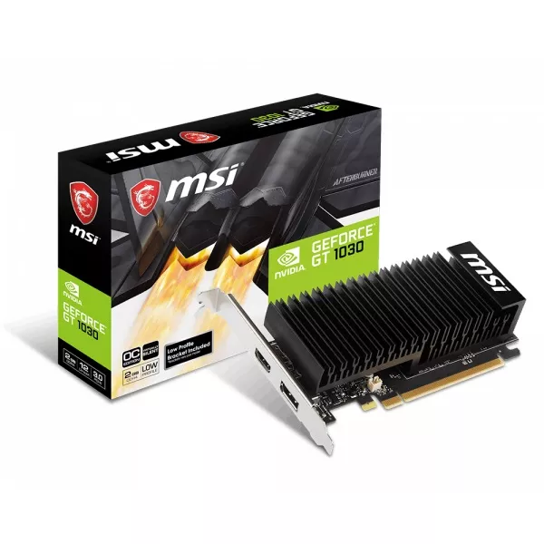 MSI GeForce GT 1030 2GHD4 LP OC nVidia 2GB DDR4 64bit PCIe videókártya