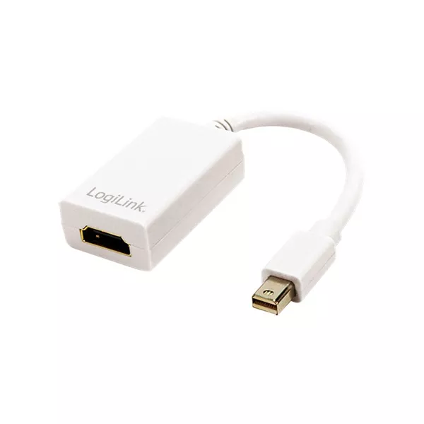 LogiLink CV0036A fehér mini DisplayPort apa > HDMI anya