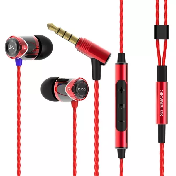 SoundMAGIC SM-E10C-01 In-Ear fekete-piros fülhallgató style=