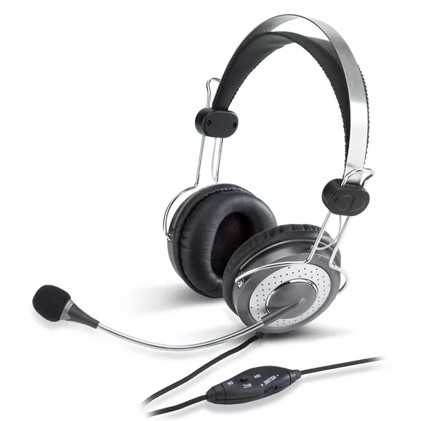 Genius HS-04SU jack mikrofonos PC ezüst headset style=