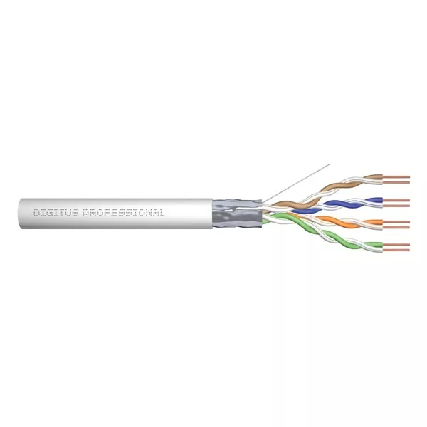 DIGITUS CAT5e F/UTP 100MHz Eca PVC 305m árnyékolt dobozos szürke fali kábel