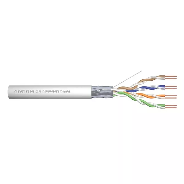 DIGITUS DK-1521-V-305 Cat.5e F/UTP 100MHz Eca PVC 305m árnyékolt szürke fali kábel