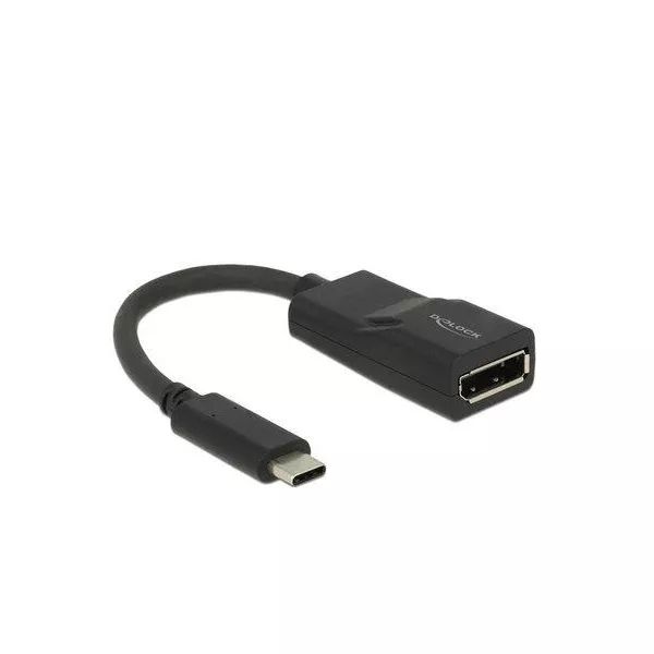 Delock 62748 USB Type-C apa - DisplayPort anya (DP váltakozó mód) 4K adapter