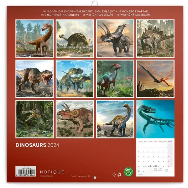 Realsystem 2025 Dinosaurs 6097 falinaptár