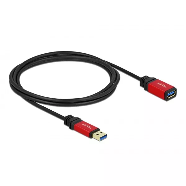 Delock 82753 USB 3.0-A apa/anya 2m hosszabbító prémium kábel