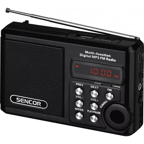 Sencor SRD 215 B fekete MP3 lejátszó  és kisrádió style=