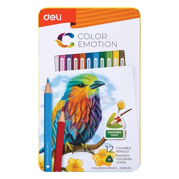 Deli Color Emotion 12db-os színes ceruza készlet