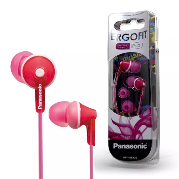 Panasonic RP-HJE125E-P rózsaszín fülhallgató style=