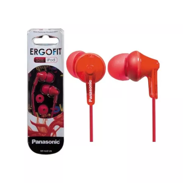Panasonic RP-HJE125E-R piros fülhallgató style=