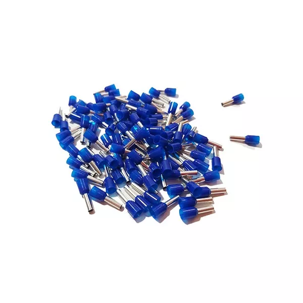 Tracon E116 2.5 mm2 100 db Szigetelt kék érvéghüvely