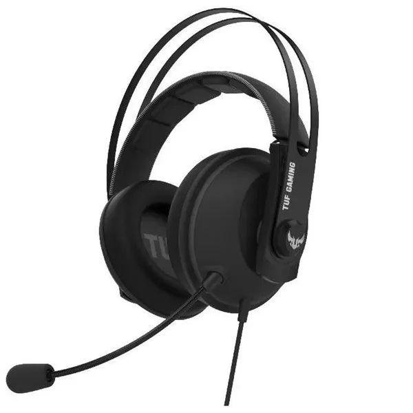 ASUS TUF GAMING H7 CORE fekete-acélszürke gamer headset style=