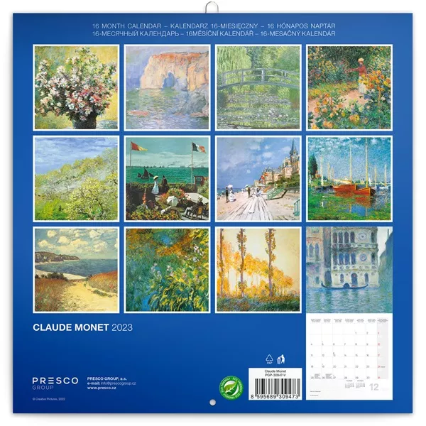 Realsystem 2025 Claude Monet 6097 falinaptár