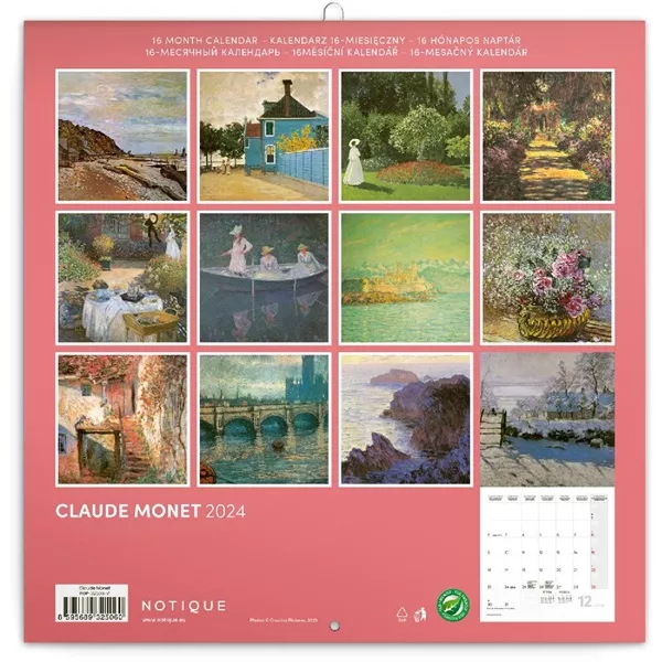 Realsystem 2025 Claude Monet 6097 falinaptár