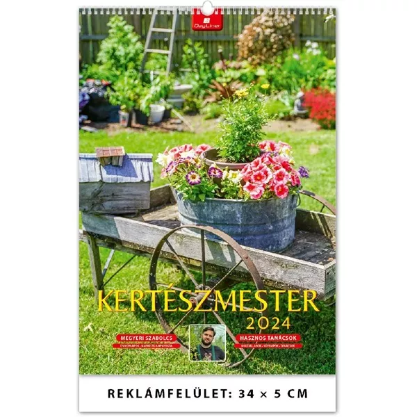 Realsystem 2025 Kertészmester 6091 Bálint gazda falinaptár