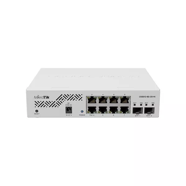 MikroTik CSS610-8G-2S+IN 8xGbE LAN 2xSFP+ port Cloud Smart Switch