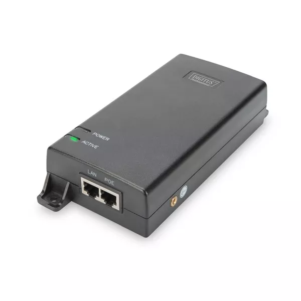 DIGITUS Gigabit Ethernet PoE+ 802.3af/at 60W tápfeladó