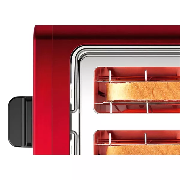 Bosch TAT3P424 DesignLine piros-fekete 2 szeletes kenyérpirító