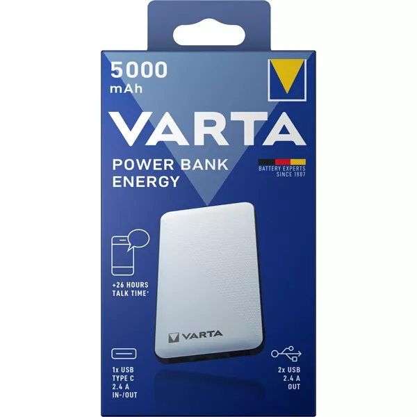 Varta 57975101111 hordozható 5000mAh Portable power bank