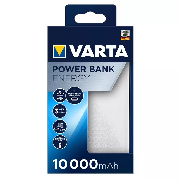 Varta 57976101111 hordozható 10000mAh Portable power bank