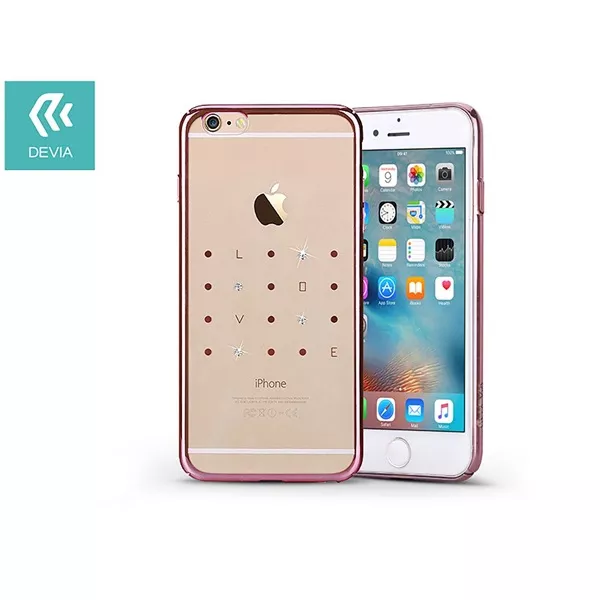 Devia ST976200 Crystal Love iPhone 6 Plus/6S Plus rózsaszín hátlap