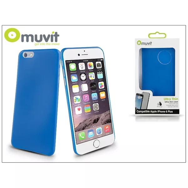Muvit I-MUSKI0521 Muvit Ultra Thin iPhone 6 Plus/6S Plus kék szilikon hátlap