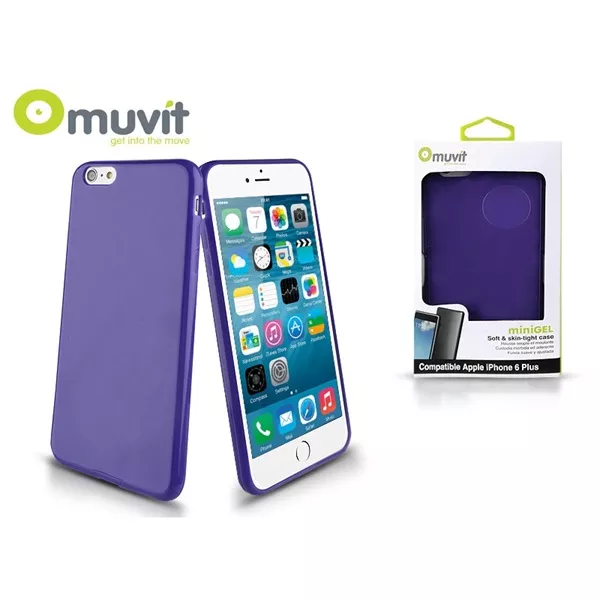 Muvit I-MUSKI0415 Muvit miniGel iPhone 6 Plus/6S Plus lila hátlap