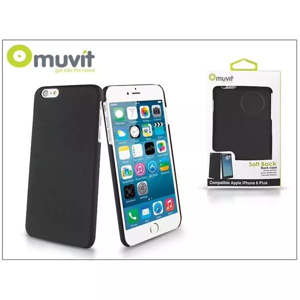Muvit I-MUBKC0822 Muvit Soft Back iPhone 6 Plus/6S Plus fekete hátlap