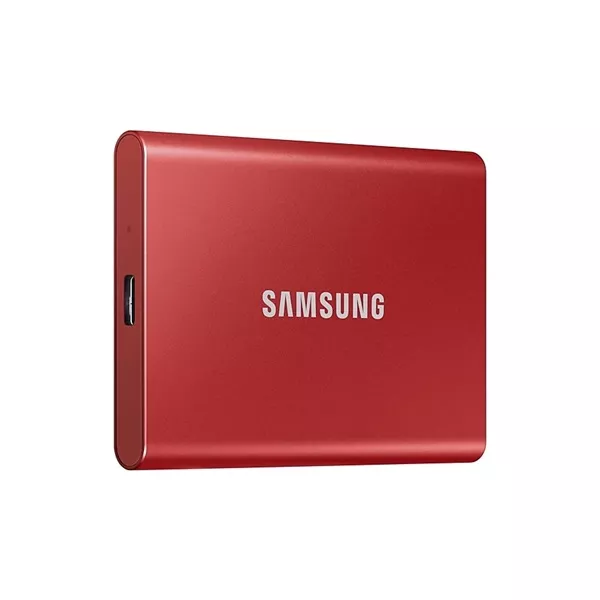 Samsung 500GB USB 3.2 (MU-PC500R/WW) piros T7 külső SSD