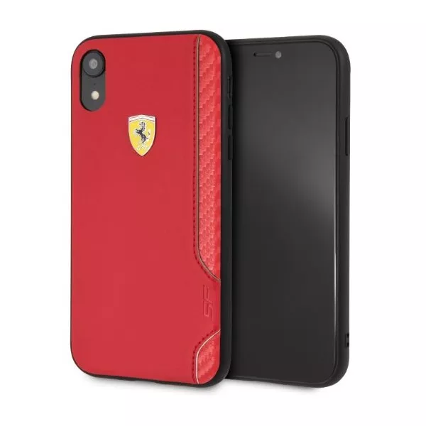 Ferrari On Track Racing Shield iPhone XR piros gumi hátlap