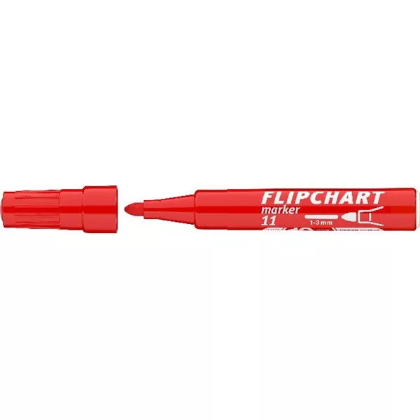 ICO Flipchart 11 piros marker
