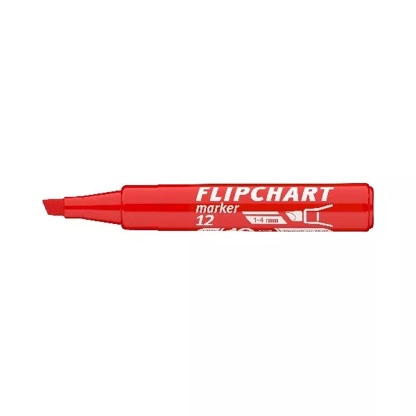 ICO Flipchart 12 piros marker