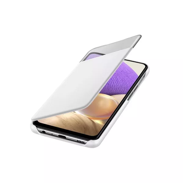 Samsung OSAM-EF-EA326PWEG Galaxy A32 S View fehér oldalra nyíló tok