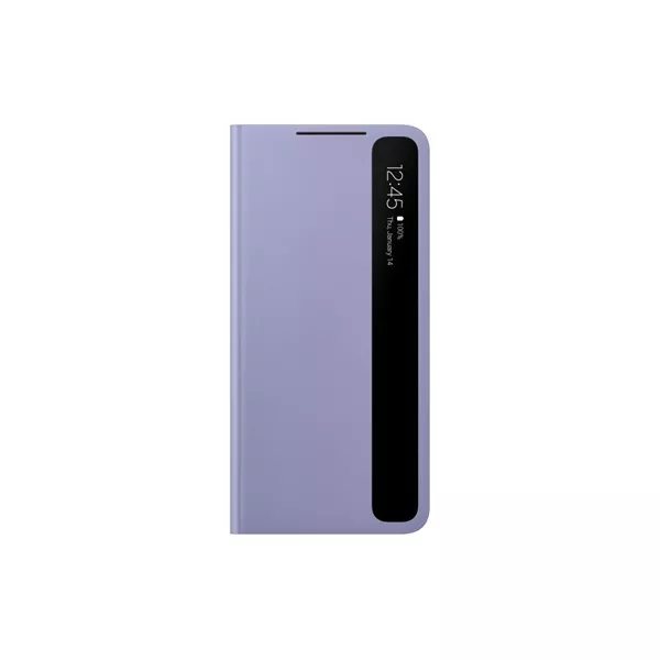 Samsung OSAM-EF-ZG996CVEG Galaxy S21 Plus Smart clear view lila oldalra nyíló tok