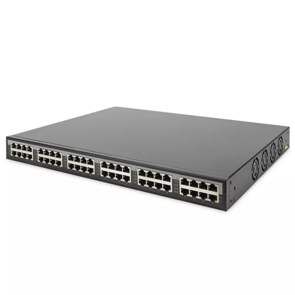 DIGITUS 10G Ethernet 24 port PoE+ 802.3af/at 370W tápfeladó