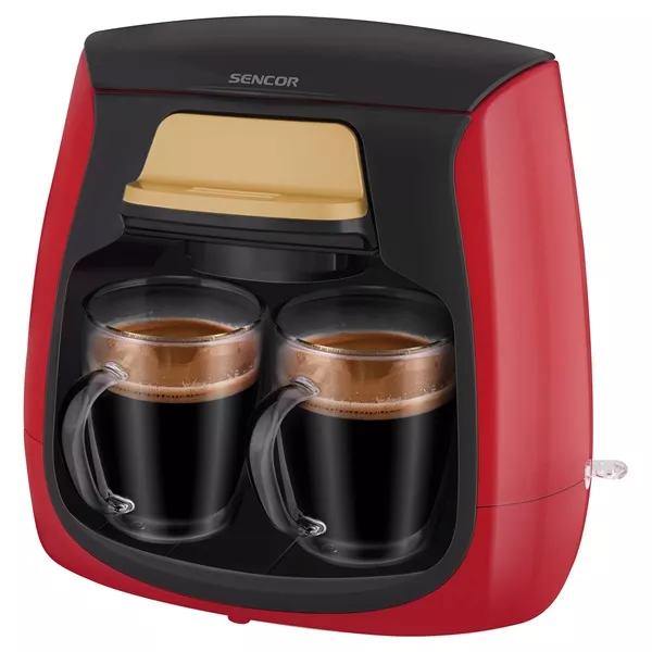 Sencor SCE 2101RD piros 2 személyes filteres kávéfőző