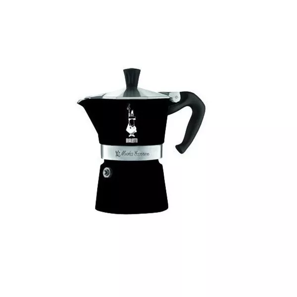 Bialetti Moka Express Colour fekete 3 személyes kotyogós kávéfőző