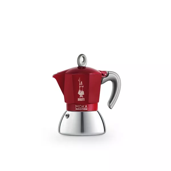 Bialetti Moka 6944 Induction piros 4 személyes indukciós kotyogós kávéfőző