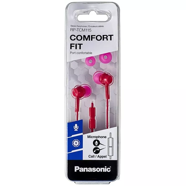 Panasonic RP-TCM115E-P rózsaszín fülhallgató