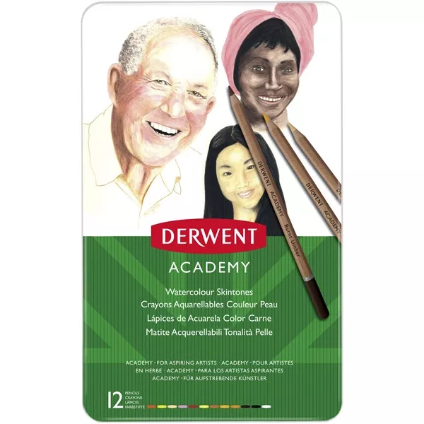 Derwent portré akvarell 12db-os színes ceruza készlet