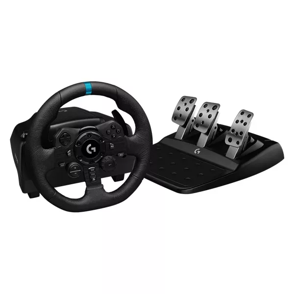 Logitech G923 Racing Wheel and Pedals PS4/PS5/PC kormány + pedálsor style=