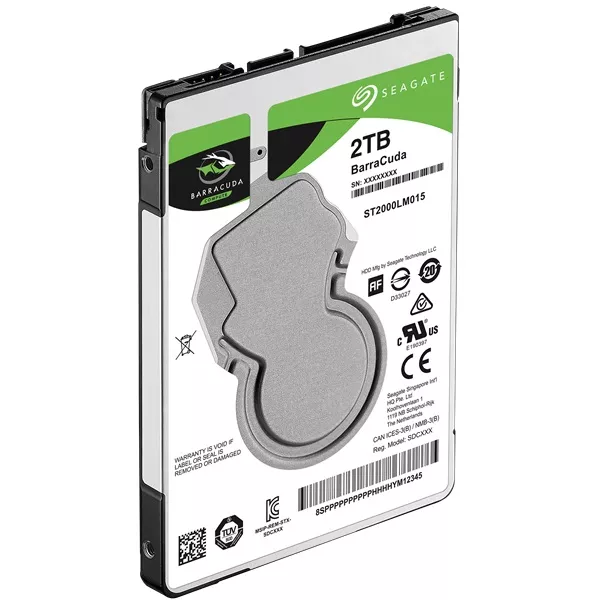 Seagate 2TB belső SATA III 5400RPM 128MB notebook winchester