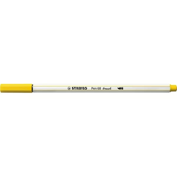 Stabilo Pen 68 brush sárga ecsetfilc