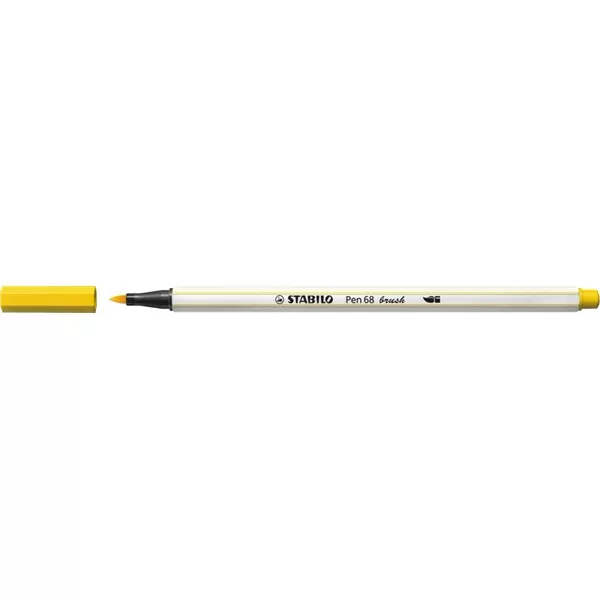 Stabilo Pen 68 brush sárga ecsetfilc