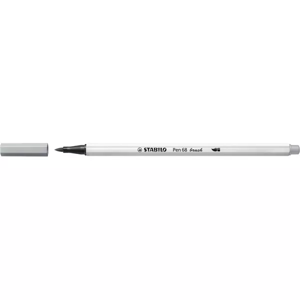 Stabilo Pen 68 brush középszürke ecsetfilc