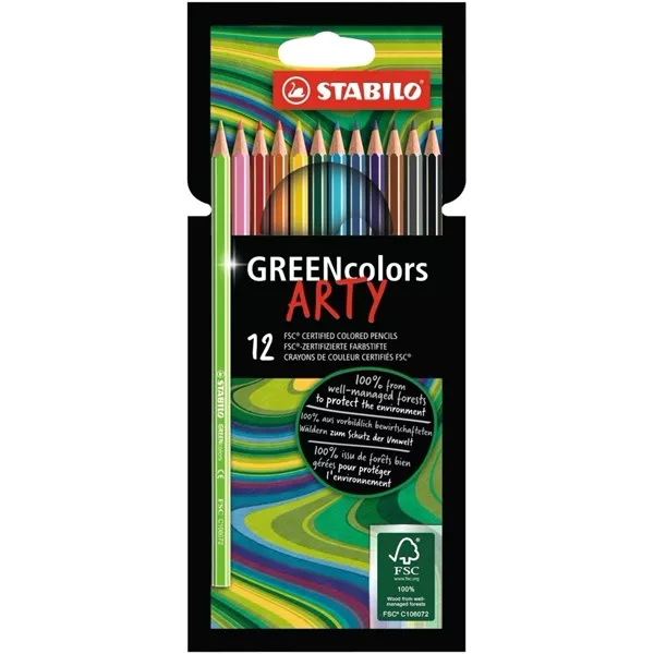 Stabilo Green colors Arty 12db-os színes ceruza készlet