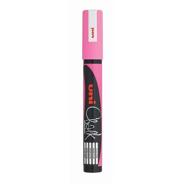 Uni Chalk PWE-5M fluor pink folyékony krétafilc